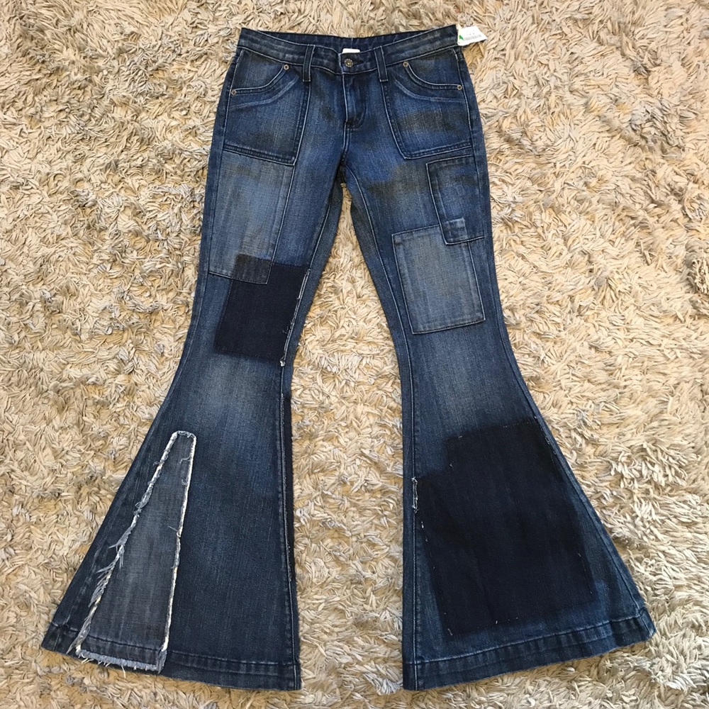 CARMAR Vintage Patch Bell Bottoms NWT